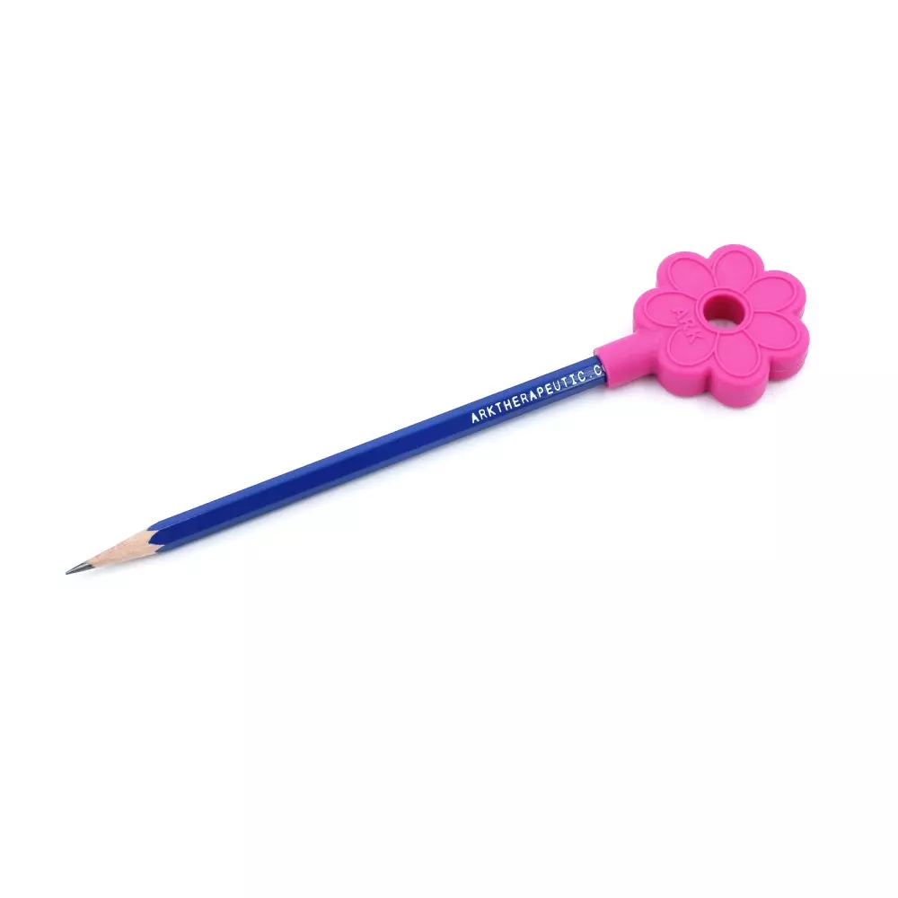 Gryzak na ołówek - Kwiatek - Miękki